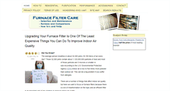 Desktop Screenshot of furnacefiltercare.com